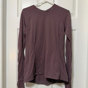 Lululemon athletica runderful long sleeve size 10 euc